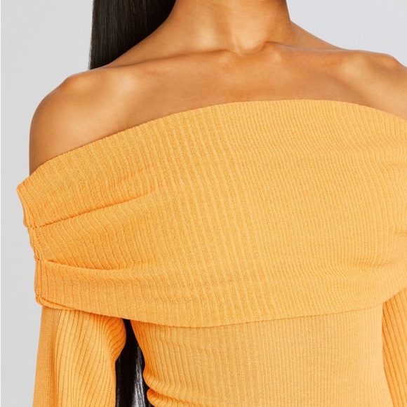 SER.O.YA Tallulah Midi Dress Papaya - Picture 7 of 10